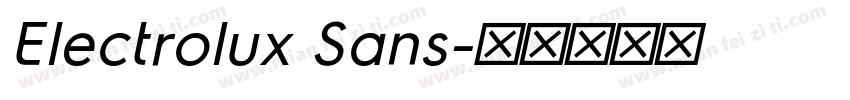 Electrolux Sans字体转换